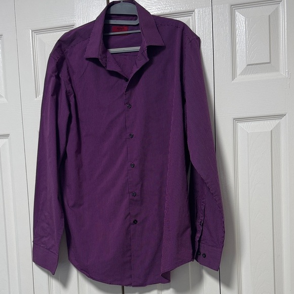 Alfani Other - Alfani Men's Purple Pinstripe Dress Shirt A-2